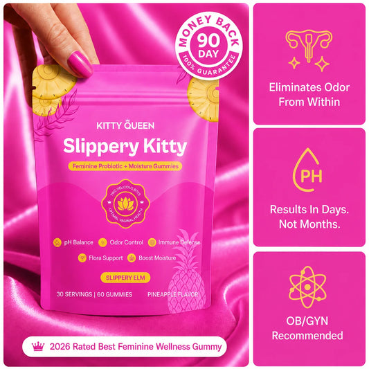 Kitty Queen® Slippery Kitty Vaginal Probiotic and Moisture Gummies, 60 Count
